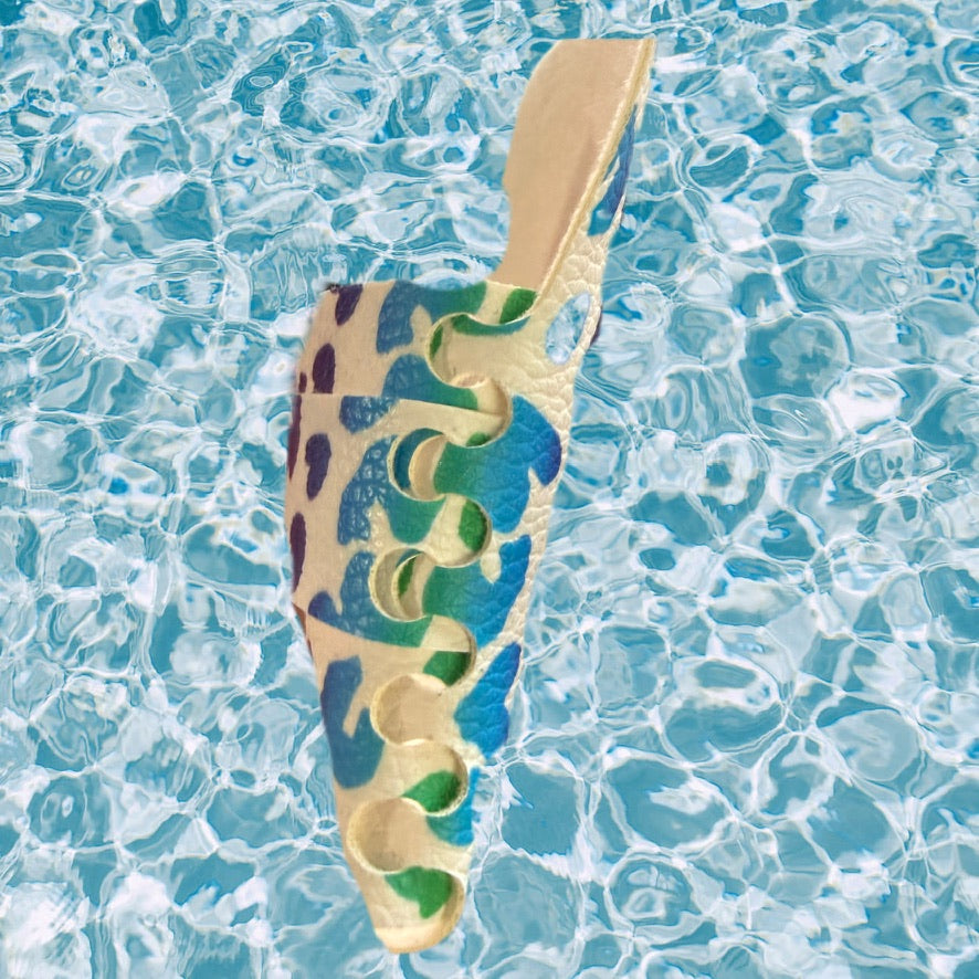 Rainbow Leopard Print Card Wallet