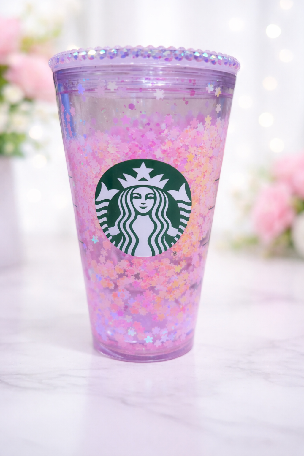 ✨ Pink Stardust Glitter Tumbler ✨ 20 oz.