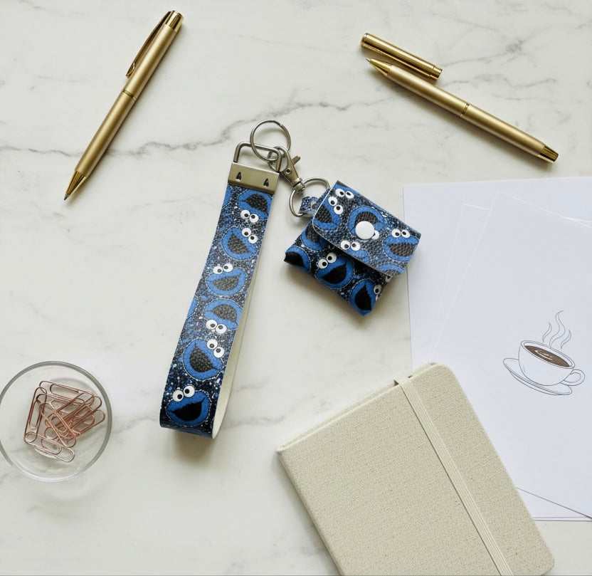 Mini Coin Pouch & Wristlet Keychain Set