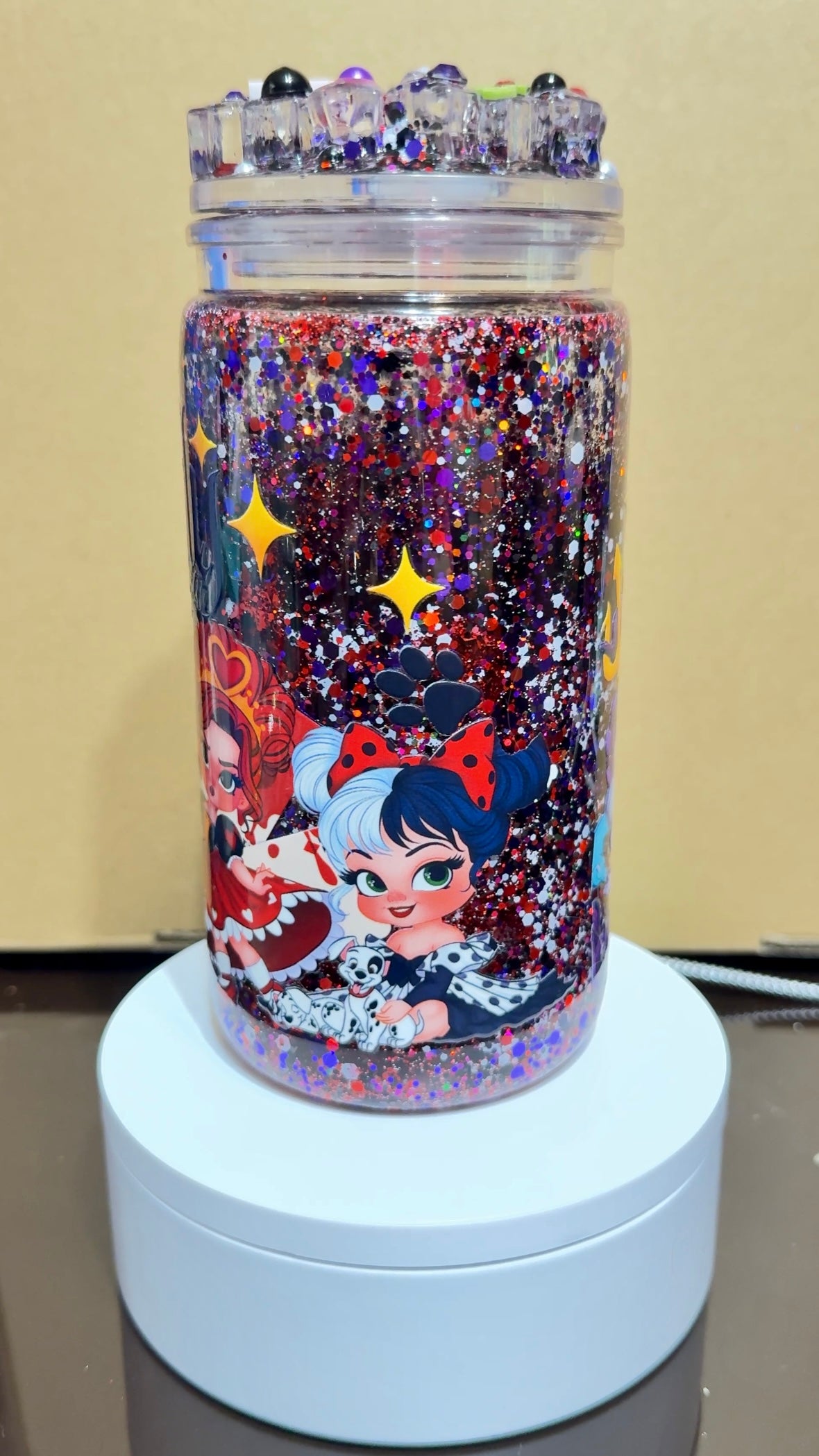 Perfectly Wicked Villain Besties Snow Globe Tumbler 16 oz