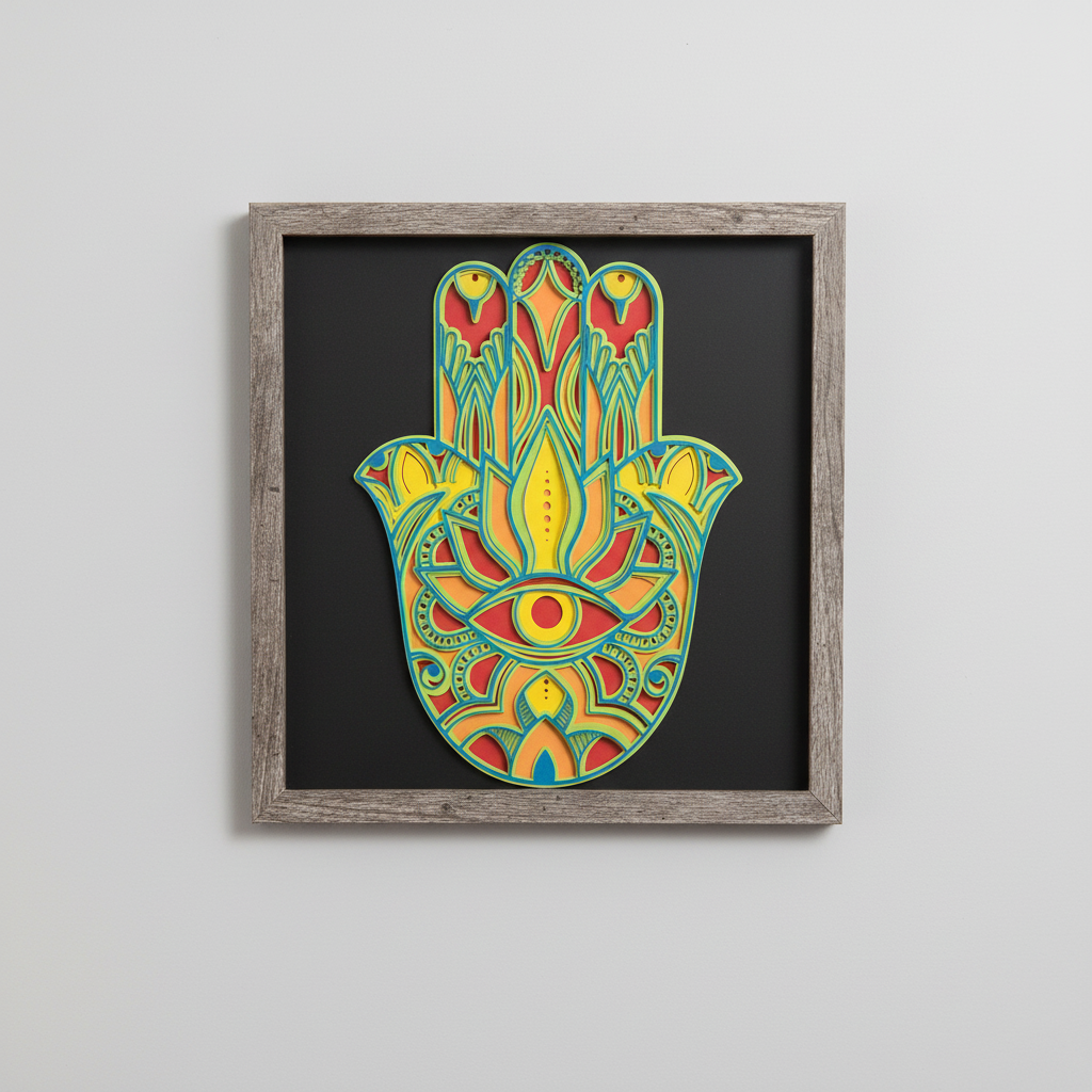 Hamsa Wall Art - Straight On Wall