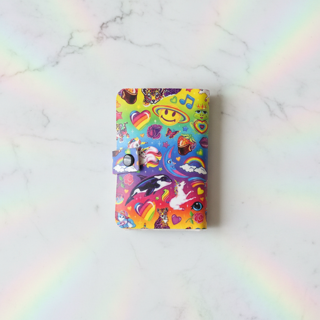 Lisa Frank 80's Rainbow Wallet – Snap Closure