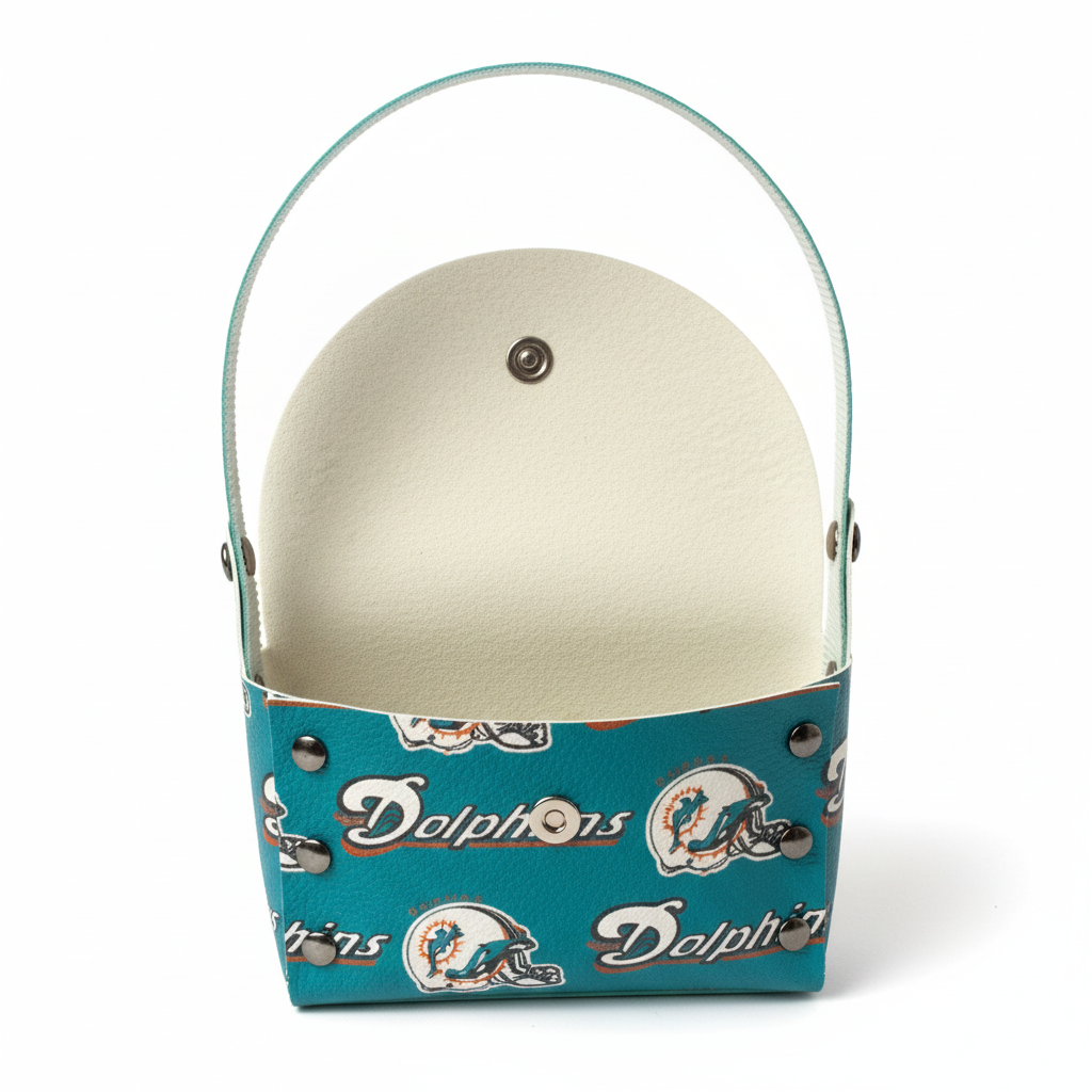 Miami Dolphins Purse Interior Clean
