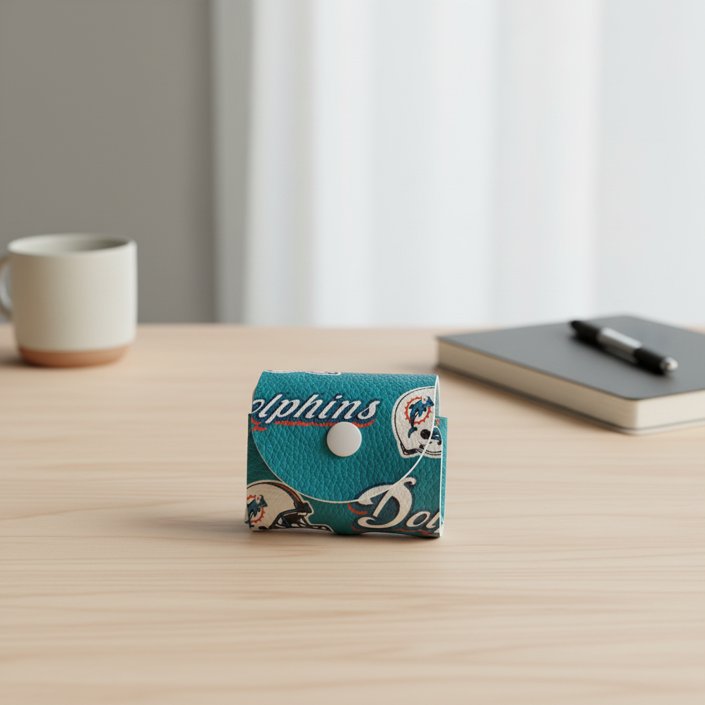 Miami Dolphins Snap Pouch on Desk