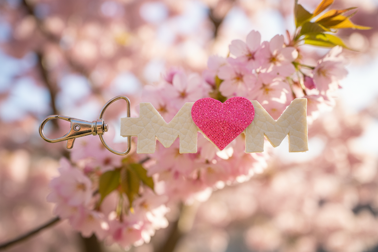MOM Keychain Horizontal Spring